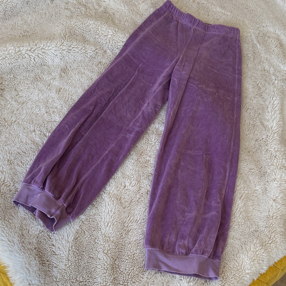 Suzie Kondi Purple Velour Joggers